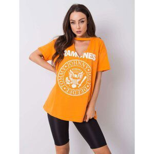 Orange t-shirt with print