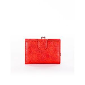 Ladies' red wallet with a flap