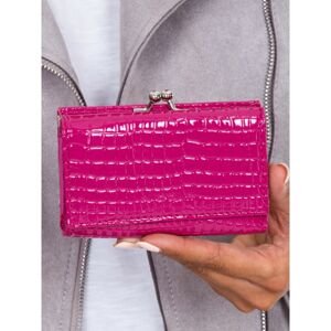 Pink wallet with earwires