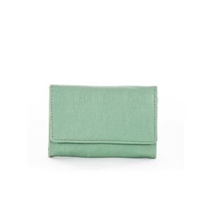 Women's green wallet made of ecological leather