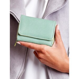Green women's wallet made of eco-leather