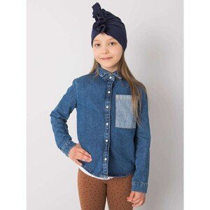 A navy blue hat for a girl