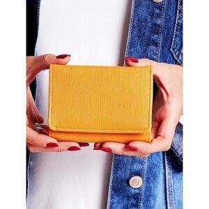 Light orange women's wallet made of eco-leather