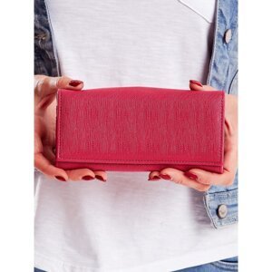 Women's pink elongated wallet