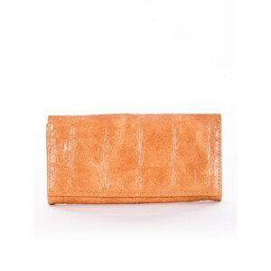 Women's wallet with beige embossing