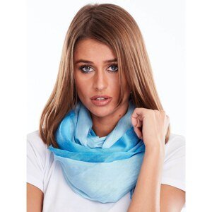 Light blue shaded shawl with shiny thread