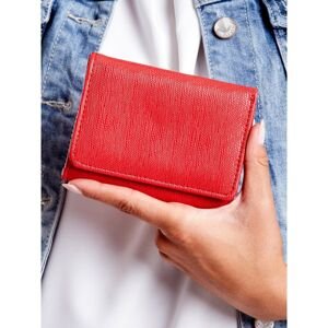 Red smooth women's wallet