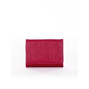 Dark burgundy smooth wallet for women