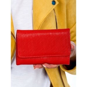 Red women's wallet made of ecological leather