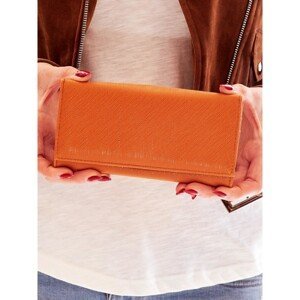 Women's oblong light brown wallet