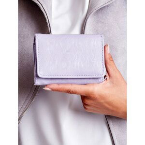 Light purple women's wallet made of eco-leather