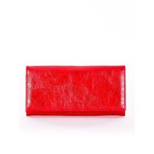 Red women's wallet with earwires