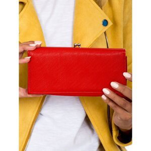 Red women's wallet made of ecological leather