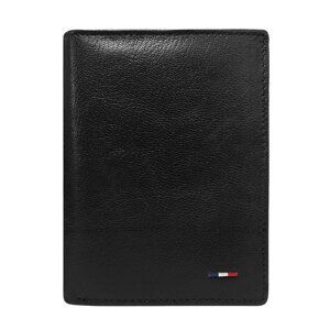 Men's black wallet without a clasp