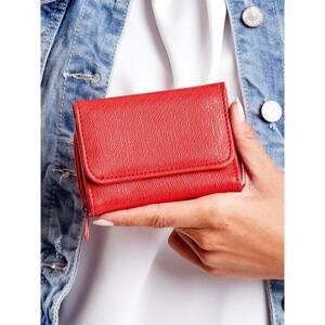 Red women's wallet made of eco-leather
