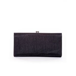Black wallet made of ecological leather