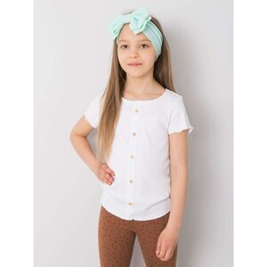 Turquoise girl's headband with a bow