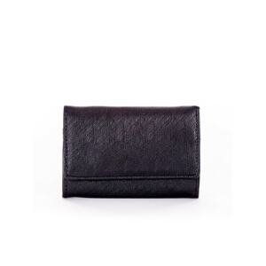 Black women's wallet with a latch