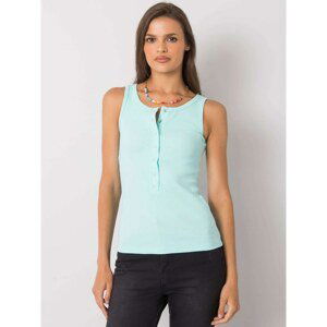 Samantha mint top with zipper