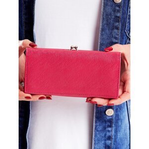 Pink wallet with a pocket for earwires