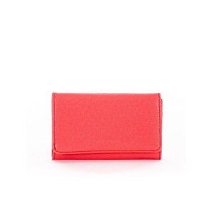 Women's coral eco-leather wallet