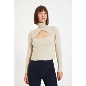 Trendyol Sweater - Gray - Fitted
