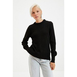 Trendyol Black Back Detailed Knitwear Sweater