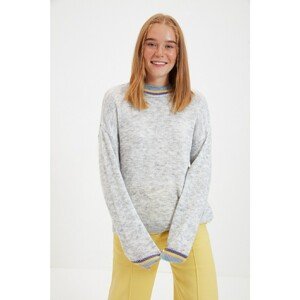 Trendyol Gray Crew Neck Knitwear Sweater