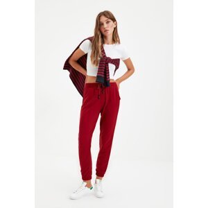 Trendyol Claret Red Basic Jogger Knitted Sweatpants