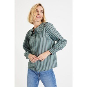 Trendyol Mint Striped Shirt