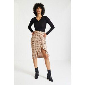 Trendyol Beige Pleated Skirt