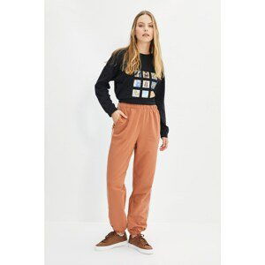 Trendyol Brown Knitted Sweatpants