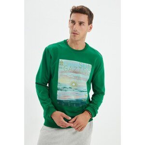 Trendyol Emerald Green Men's Regular Fit Sweatshirt