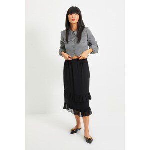 Trendyol Black Belted Skirt