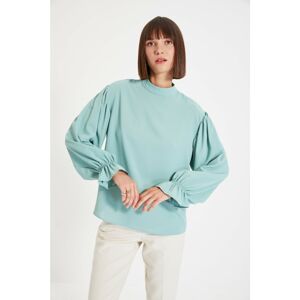 Trendyol Mint High Collar Blouse