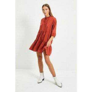 Trendyol Tile Wide Cut Ruffle Dress