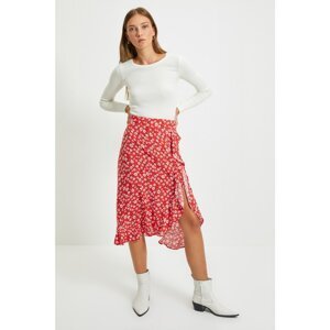 Trendyol Red Ruffle Skirt