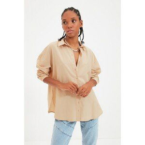 Trendyol Camel Basic Shirt