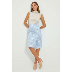 Trendyol Blue Buttoned Skirt