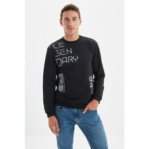 Trendyol Black Men's Regular Fit Sweatshirt