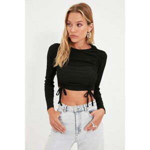 Dámsky crop top Trendyol Pleated