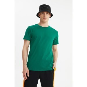 Trendyol Green Men Regular Fit Crew Neck Short Sleeved Printed T-Shirt