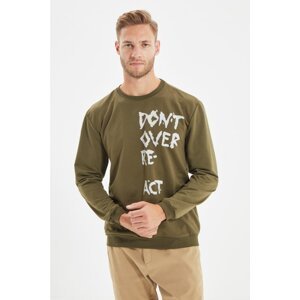 Trendyol Sweatshirt - Khaki - Regular
