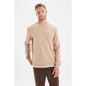 Trendyol Camel Men's Basic Regular Fit Sweatshirt