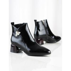 ARTIKER ELEGANT LEATHER BOOTIES WITH DECORATION
