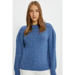 Trendyol Blue Shoulder Detailed Knitwear Sweater