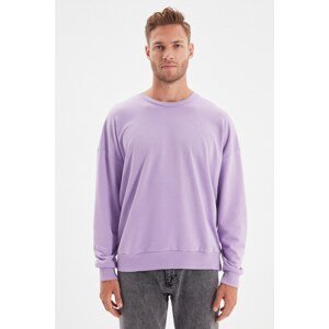 Trendyol Lilac Men's Oversize Fit Sweatshirt