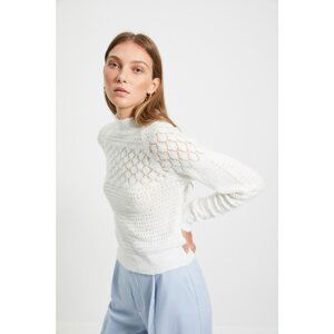 Trendyol Sweater - Ecru - Regular fit