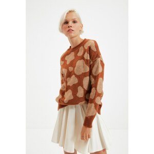 Trendyol Sweater - Brown - Regular