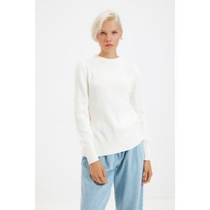 Trendyol Ecru Back Detailed Knitwear Sweater